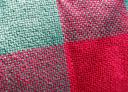 Buffalo plaid pillow close-up
