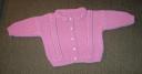Completed baby cardigan