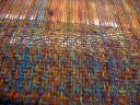 Close up of handspun weaving