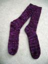 Ribbed lace socks done for my mother